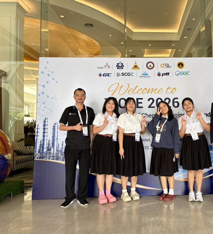 นิสิตภาควิชาวิศวกรรมเคมี ร่วมโชว์ผลงานวิจัยในงานประกวดระดับชาติ TIChE Senior Project Contest 2026