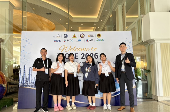 นิสิตภาควิชาวิศวกรรมเคมี ร่วมโชว์ผลงานวิจัยในงานประกวดระดับชาติ TIChE Senior Project Contest 2026